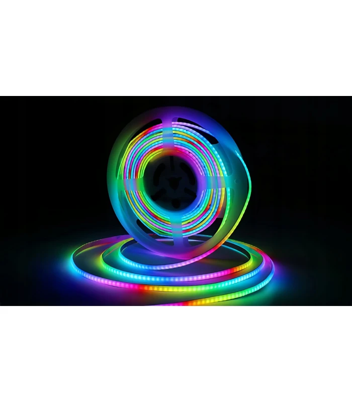 Cyfrowa taśma LED COB RGB WS2811 płynąca Magic Pixel RGBIC 12V 432LED/m