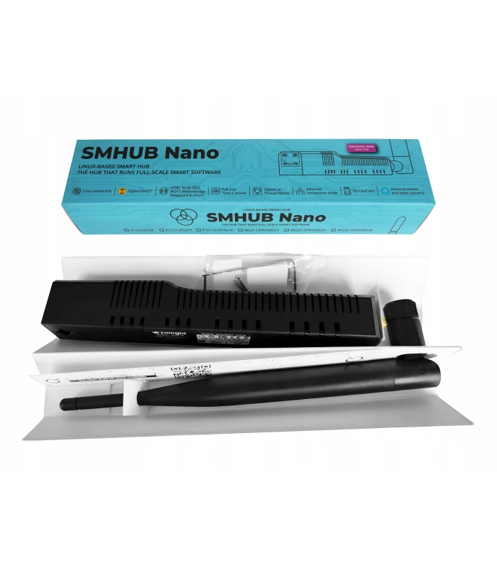SMHUB Nano MG24 Centralka Bramka HUB ZigBee MQTT ZHA Matter Home Assistant