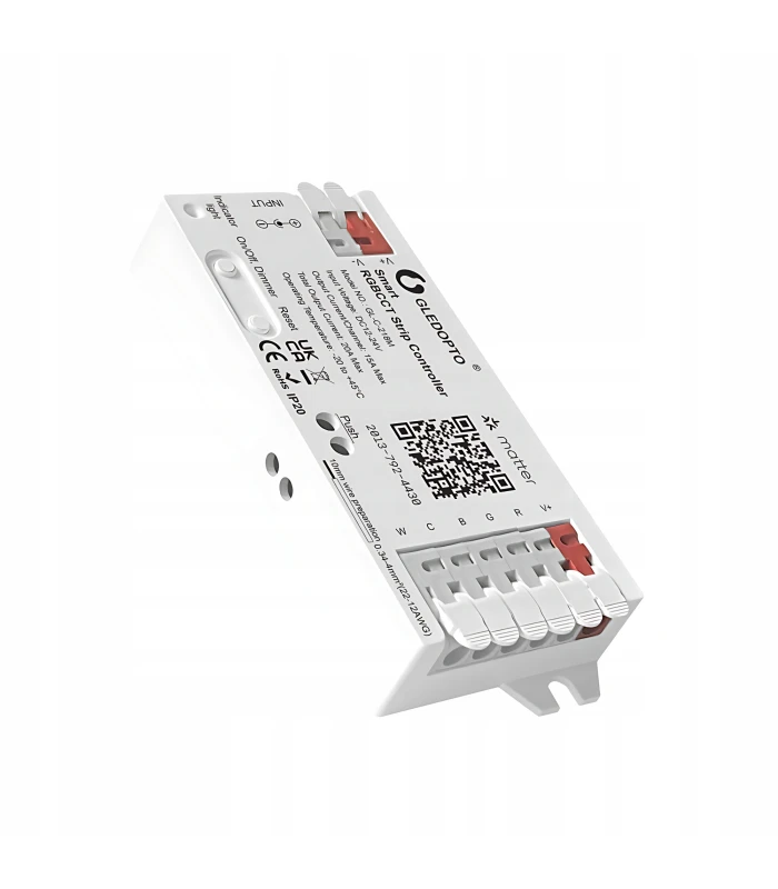 Sterownik LED RGBCCT WiFi Matter Apple HomeKit Amazon Google Home Assistant