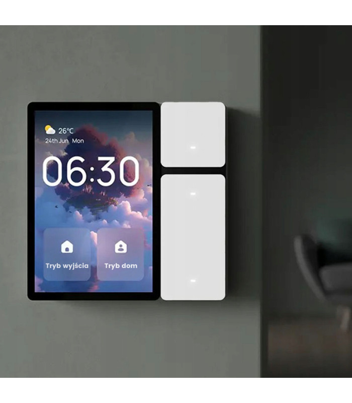 Panel funkcyjny LCD dotykowy 3,5" bramka BT Mesh 3 przyciski WiFi pilot IR