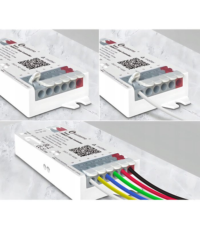 Sterownik LED RGBCCT WiFi Matter Apple HomeKit Amazon Google Home Assistant