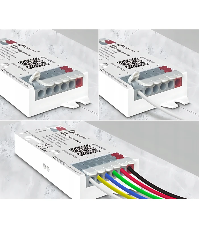 Sterownik LED RGBCCT WiFi Matter Apple HomeKit Amazon Google Home Assistant