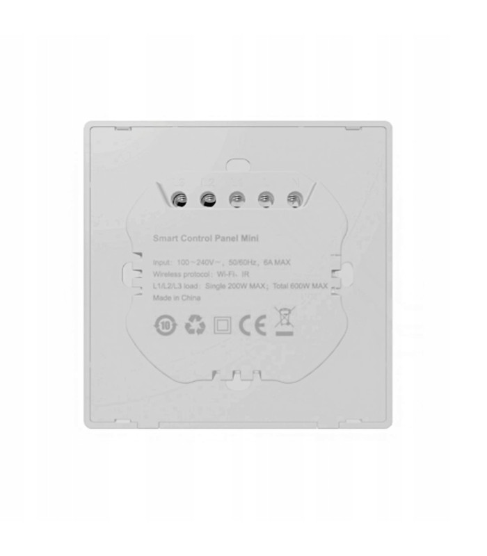 Panel funkcyjny LCD dotykowy 3,5" bramka BT Mesh 3 przyciski WiFi pilot IR