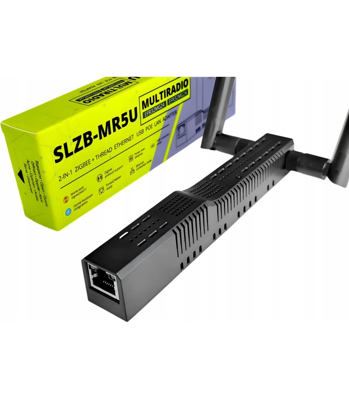 Adapter SLZB-MR5U ZigBee Thread EFR32MG24 PoE USB WiFi ESP32 ETH MQTT ZHA