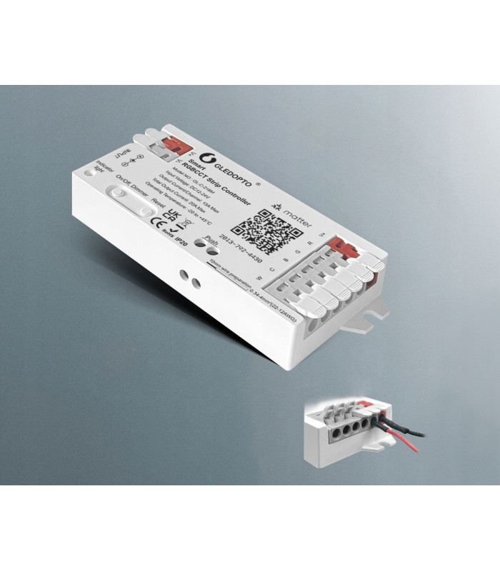 Sterownik LED RGBCCT WiFi Matter Apple HomeKit Amazon Google Home Assistant