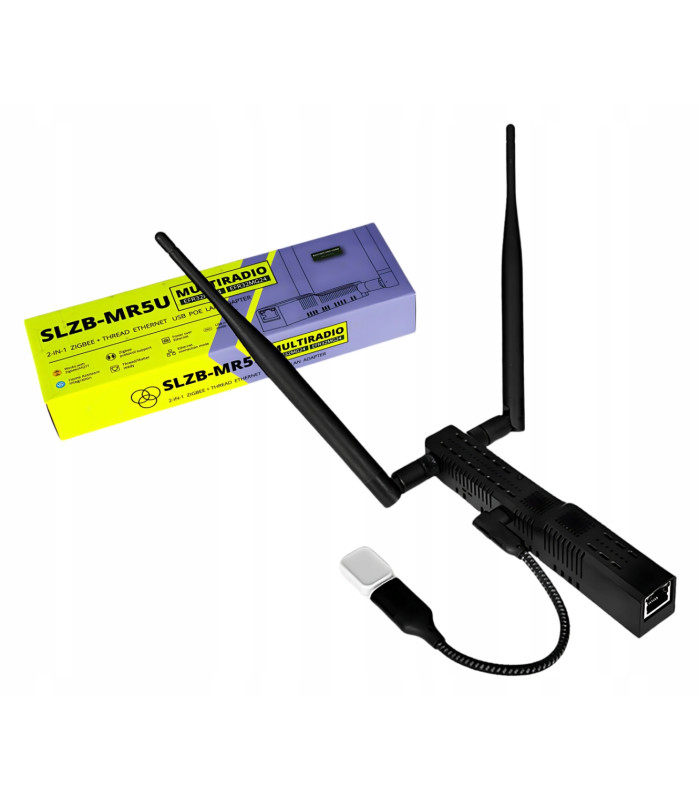 Adapter SLZB-MR5U ZigBee Thread EFR32MG24 PoE USB WiFi ESP32 ETH MQTT ZHA