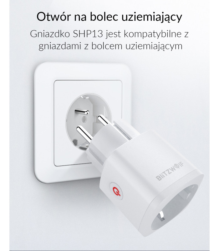Inteligentne gniazdko ZigBee BlitzWolf SHP13 z pomiarem prądu