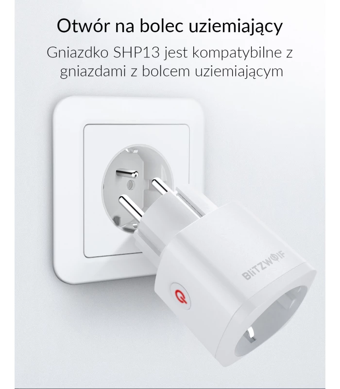 Inteligentne gniazdko ZigBee BlitzWolf SHP13 z pomiarem prądu