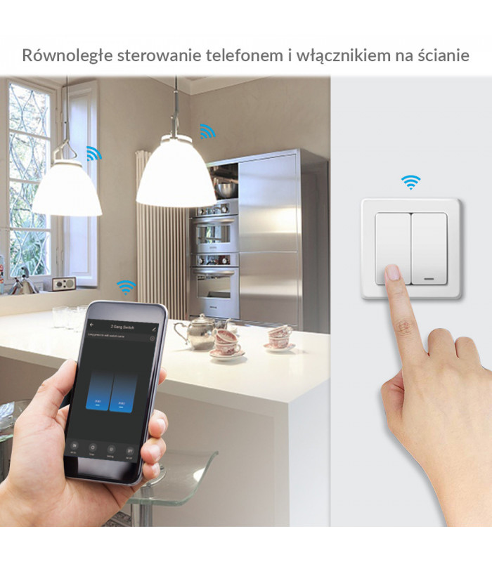 Inteligentny przekaźnik WiFi do puszki TUYA 2500W