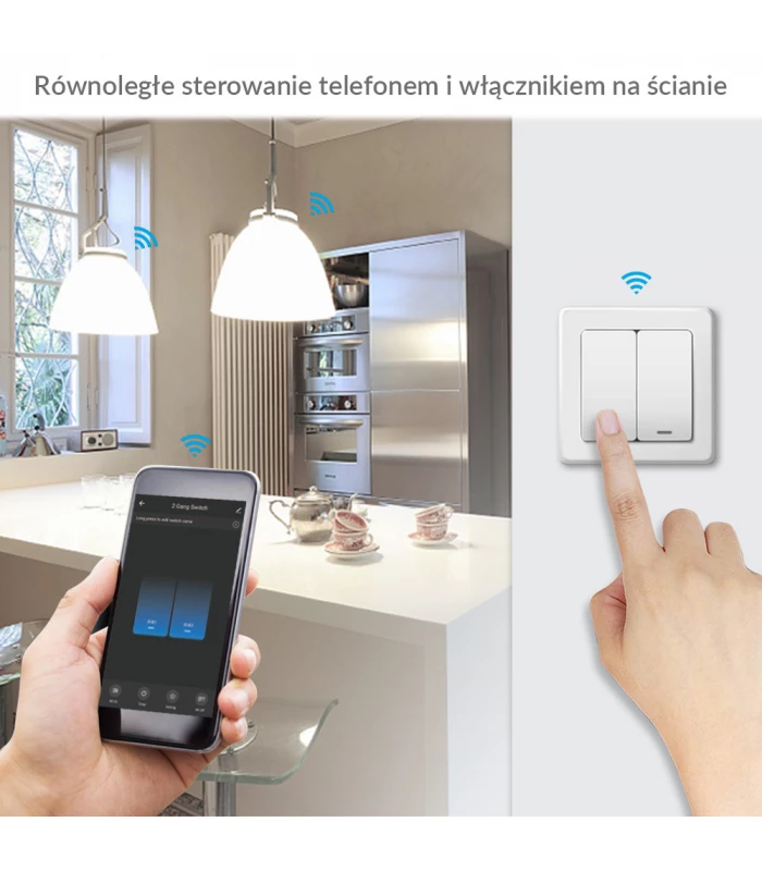 Inteligentny przekaźnik WiFi do puszki TUYA 2500W