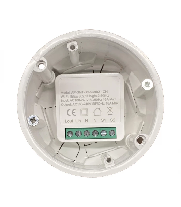 Mini przekaźnik WiFi do puszki TUYA 3500W