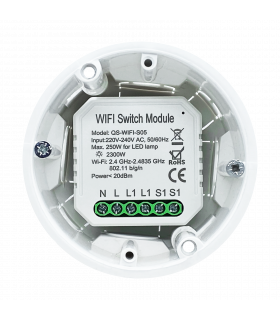 Przekaźnik WiFi z pomiarem prądu TUYA Smart Life