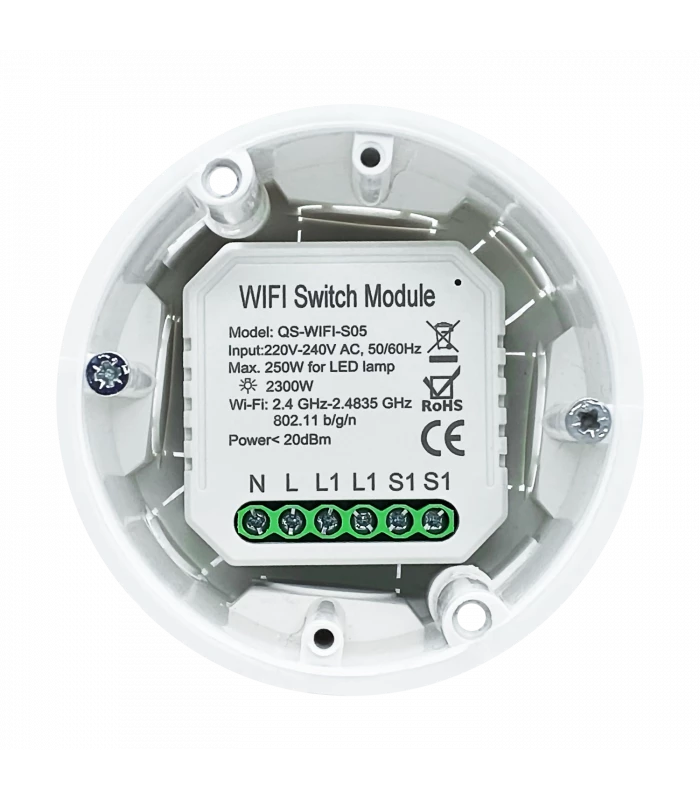 Przekaźnik WiFi z pomiarem prądu TUYA Smart Life