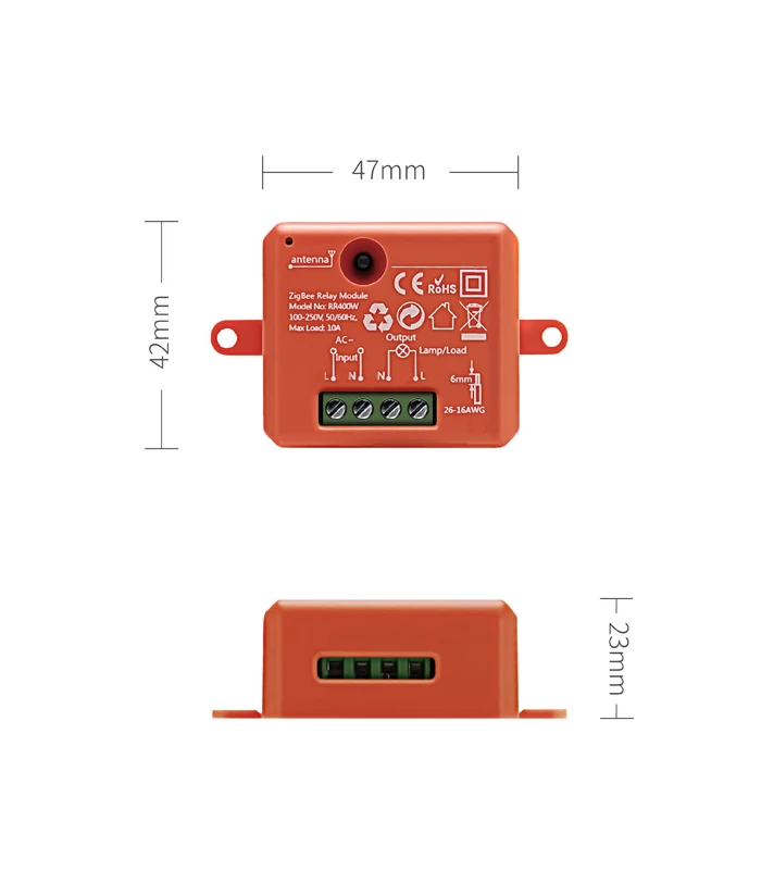 Przekaźnik ZigBee 2500W do aplikacji TUYA i Smart Life
