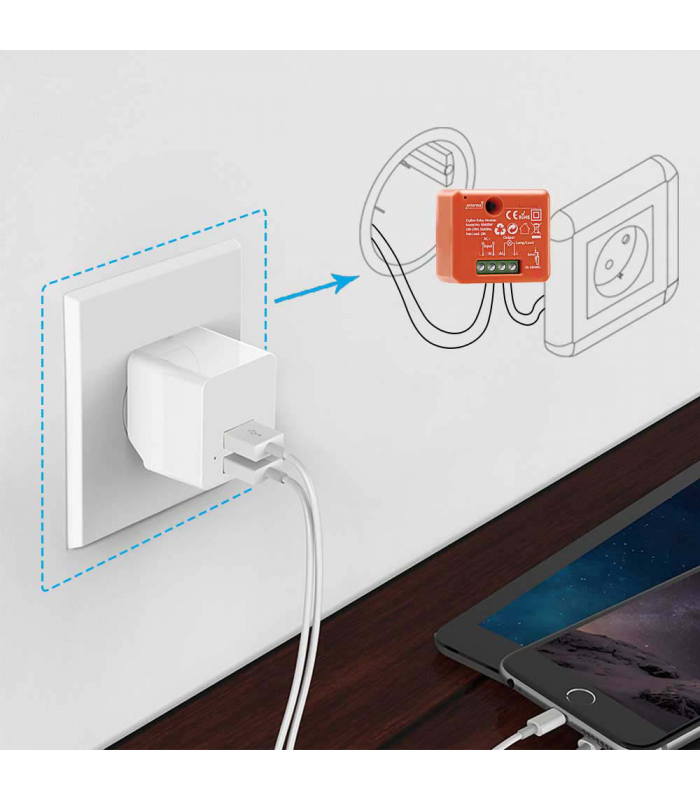 Przekaźnik ZigBee 2500W do aplikacji TUYA i Smart Life