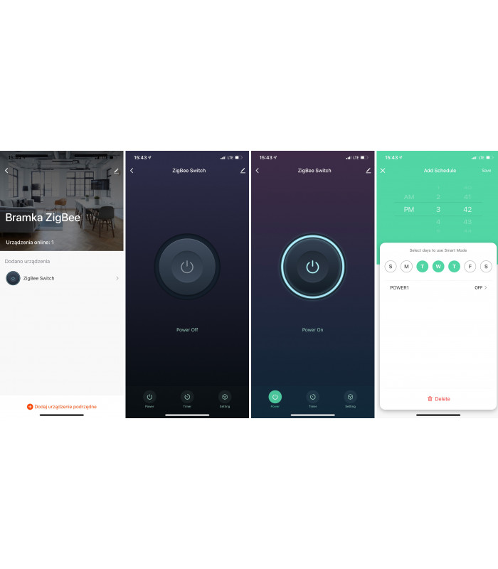 Przekaźnik ZigBee 2500W do aplikacji TUYA i Smart Life