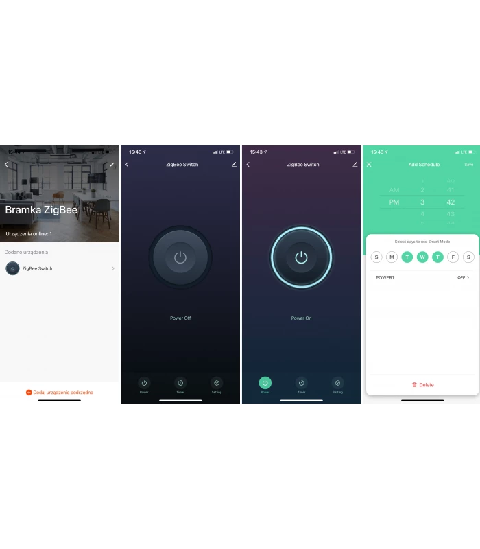 Przekaźnik ZigBee 2500W do aplikacji TUYA i Smart Life