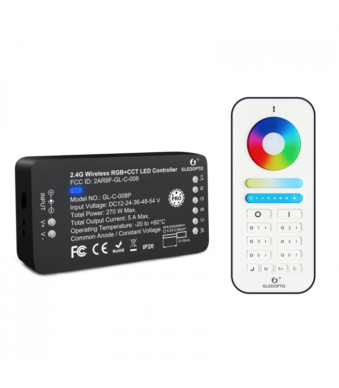 Sterownik ZigBee do pasków LED RGB + CCT Hue