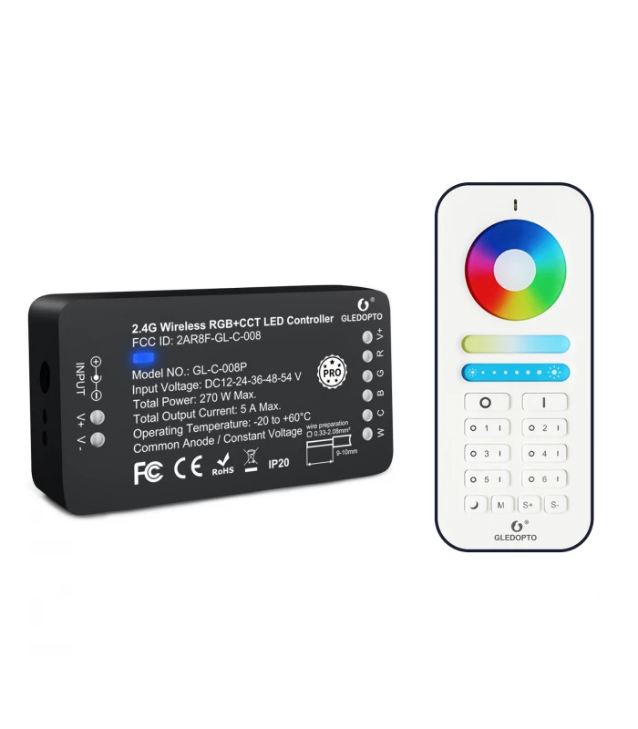 Sterownik ZigBee do pasków LED RGB + CCT Hue