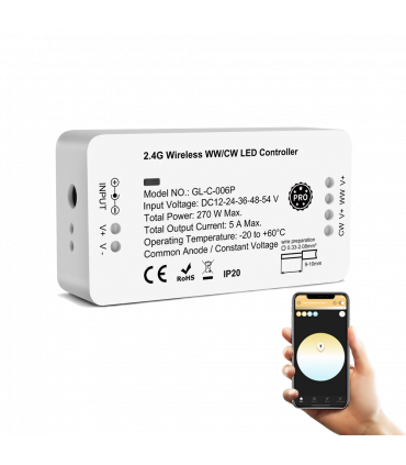 Sterownik ZigBee do pasków LED biały WW CW Hue