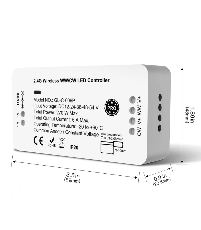 Sterownik ZigBee do pasków LED biały WW CW Hue