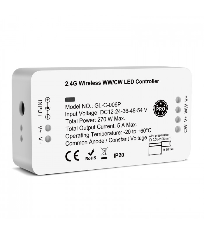 Sterownik ZigBee do pasków LED biały WW CW Hue