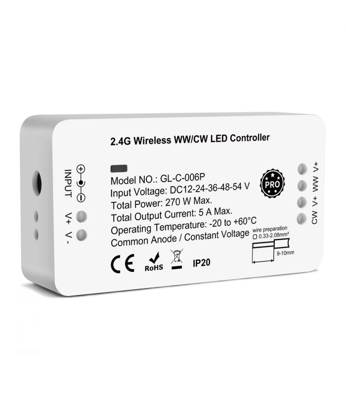 Sterownik ZigBee do pasków LED biały WW CW Hue