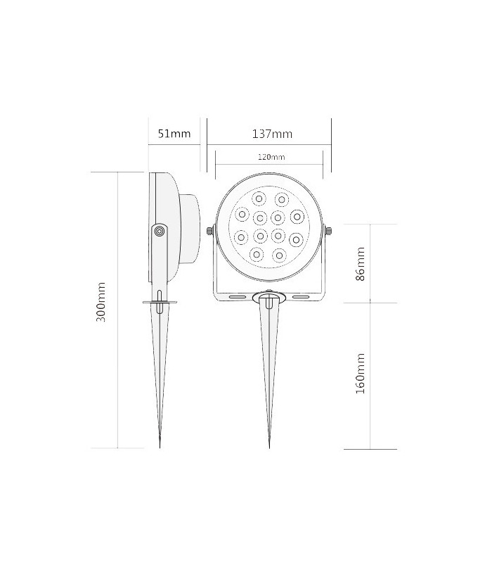 Lampa ogrodowa ZigBee LED 12W RGB CCT Philips Hue Tuya