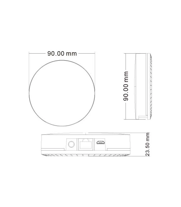 Bramka ZigBee 3.0 TUYA Smart Life LAN z gniazdem RJ45