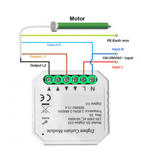Sterownik rolet ZigBee TUYA Smart Life do puszki