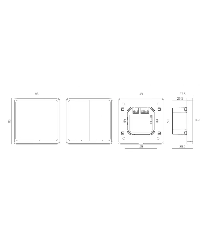 Pojedynczy włącznik ZigBee TUYA