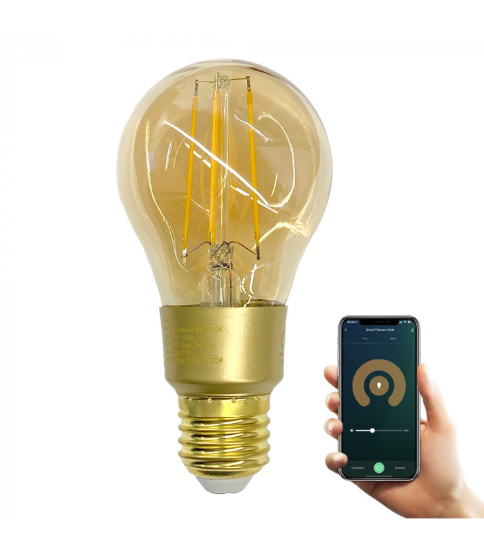 Inteligentna żarówka dekoracyjna LED 6W E27 WiFi Tuya retro Edison