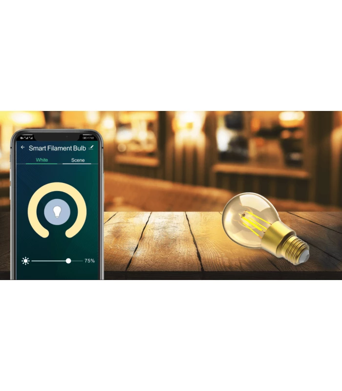 Inteligentna żarówka dekoracyjna LED 6W E27 WiFi Tuya retro Edison