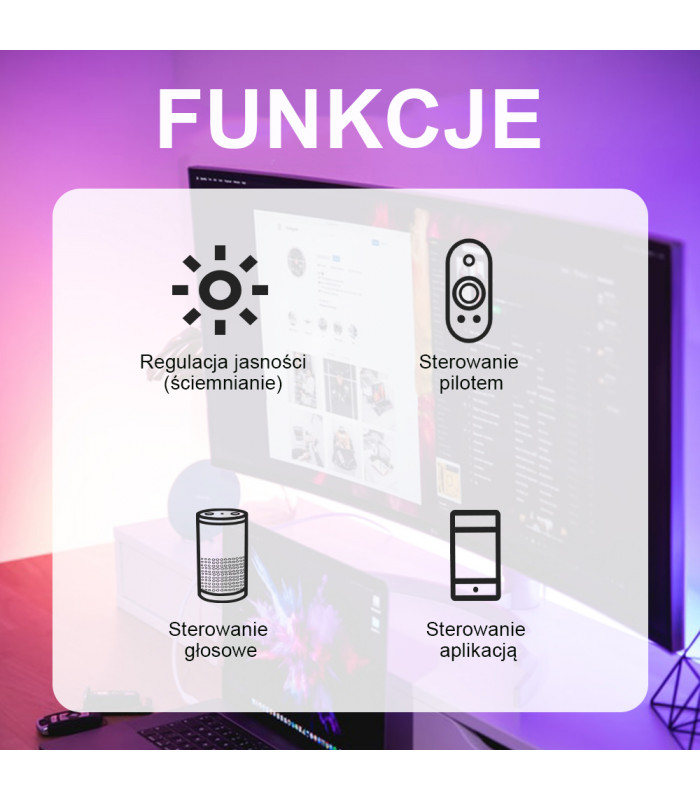 Ściemniacz ZigBee do pasków LED TUYA Hue