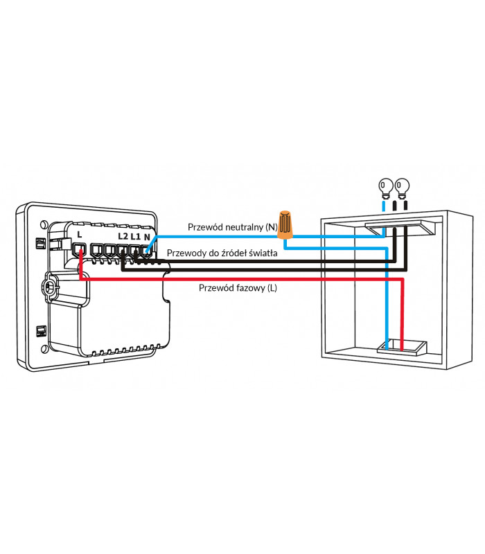 Podwójny przełącznik włącznik ZigBee do aplikacji TUYA