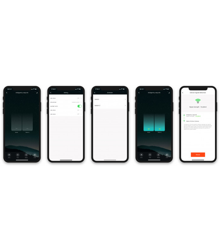 Podwójny przełącznik włącznik ZigBee do aplikacji TUYA