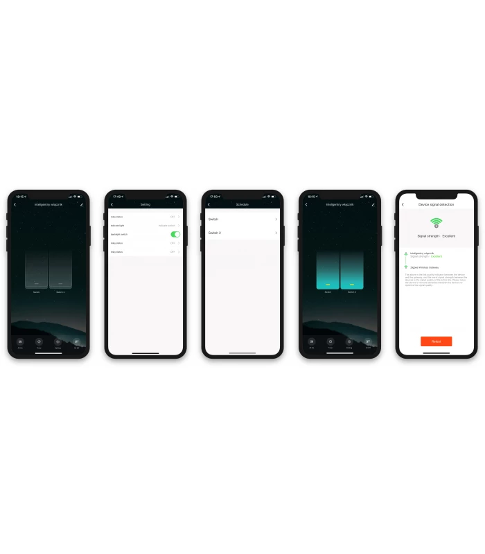 Podwójny przełącznik włącznik ZigBee do aplikacji TUYA