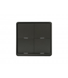 Bezprzewodowy 4 kanałowy pilot ZigBee 12 scen Tuya kolor czarny