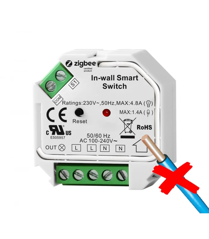 Przekaźnik ZigBee bez neutralnego N