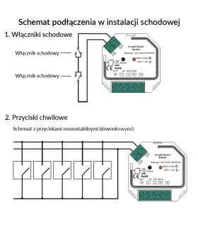 Pojedynczy przekaźnik, włącznik ZigBee 3.0 bez przewodu neutralnego N