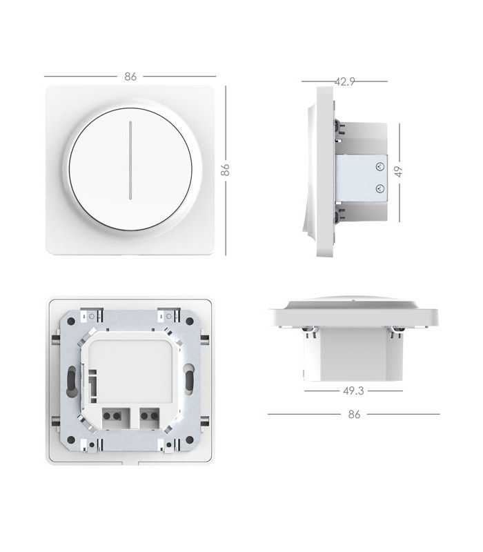 Dotykowy, inteligentny ściemniacz światła ZigBee Tuya Smart Life