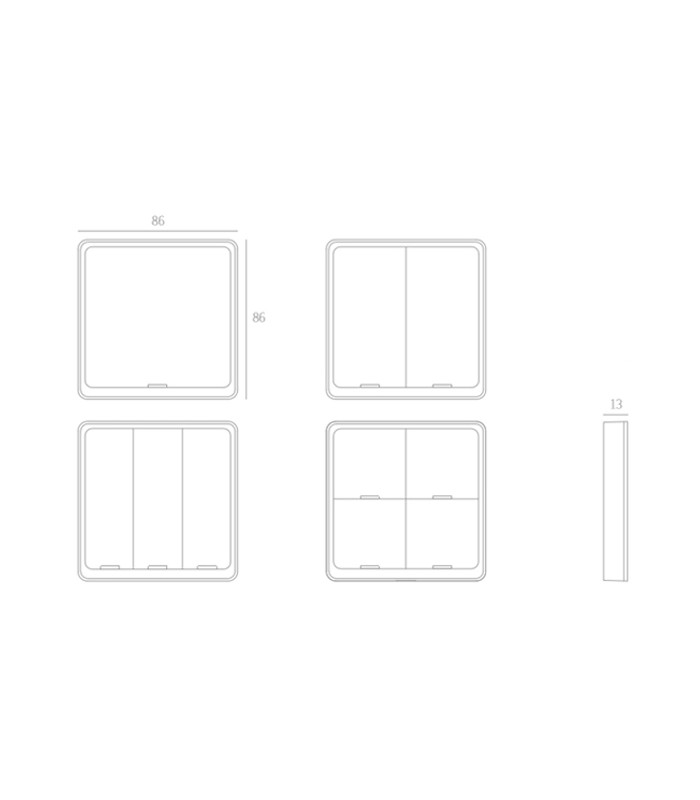 Pilot przycisk ZigBee TUYA do automatyzacji 2 kanały 6 scen