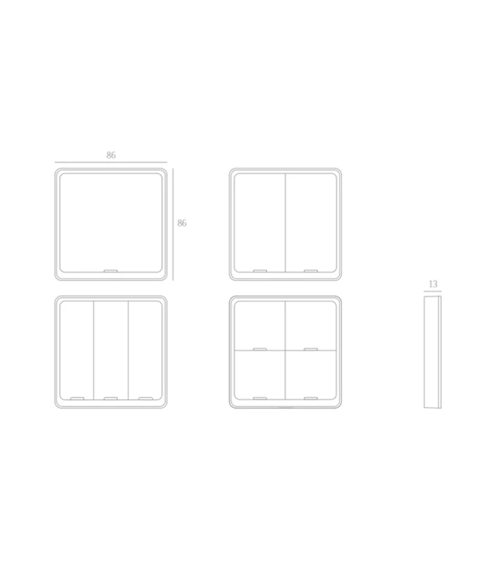 Pilot przycisk ZigBee TUYA do automatyzacji 2 kanały 6 scen
