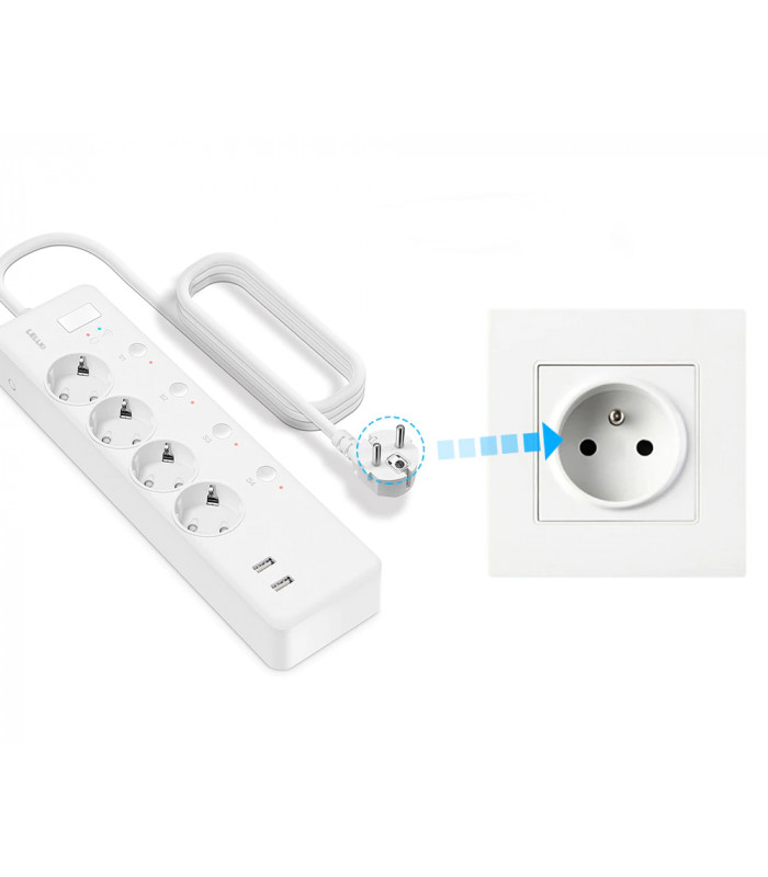 Przedłużacz listwa zasilająca z USB kompatybilna z Philips Hue