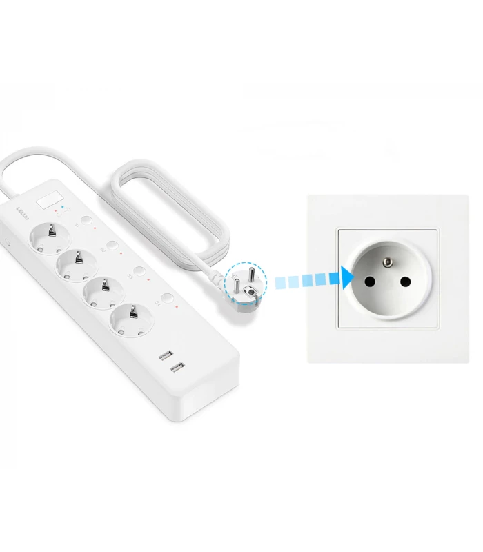 Przedłużacz listwa zasilająca z USB kompatybilna z Philips Hue