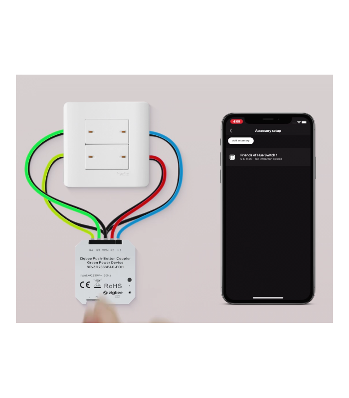 Pilot aktywator scen kompatybilny z Philips Hue