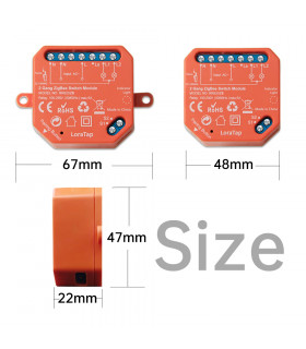 Podwójny moduł przekaźnika ZigBee Tuya i Smart Life do puszki