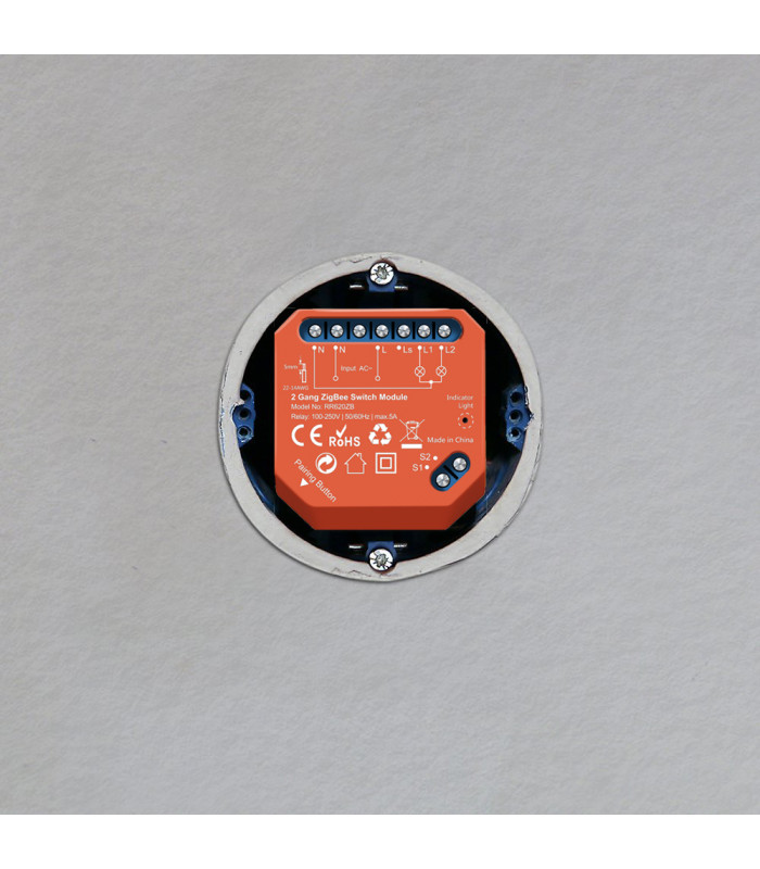 Podwójny moduł przekaźnika ZigBee Tuya i Smart Life do puszki